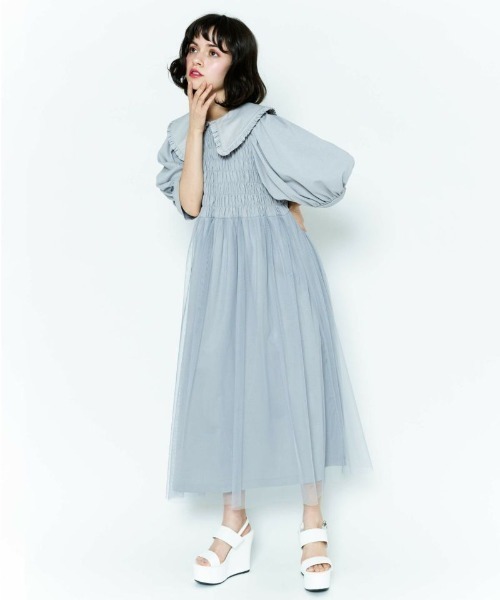 Candy Stripper(キャンディストリッパー)の「MELANCHOLY ドレス(ワンピース・レディース・ホワイト/ブラック/グレー・2)」の3枚目の写真