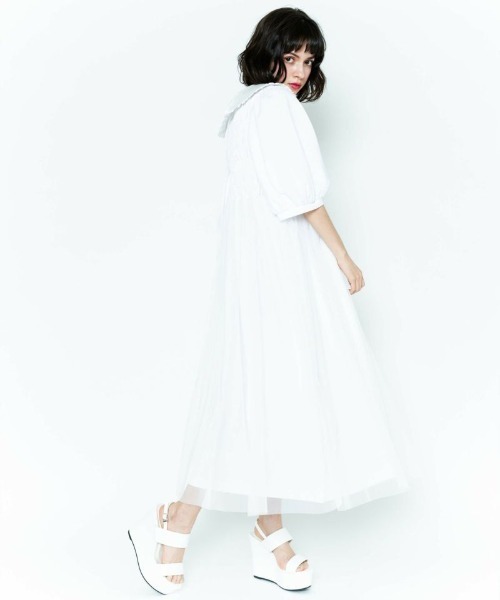 Candy Stripper(キャンディストリッパー)の「MELANCHOLY ドレス(ワンピース・レディース・ホワイト/ブラック/グレー・2)」の5枚目の写真