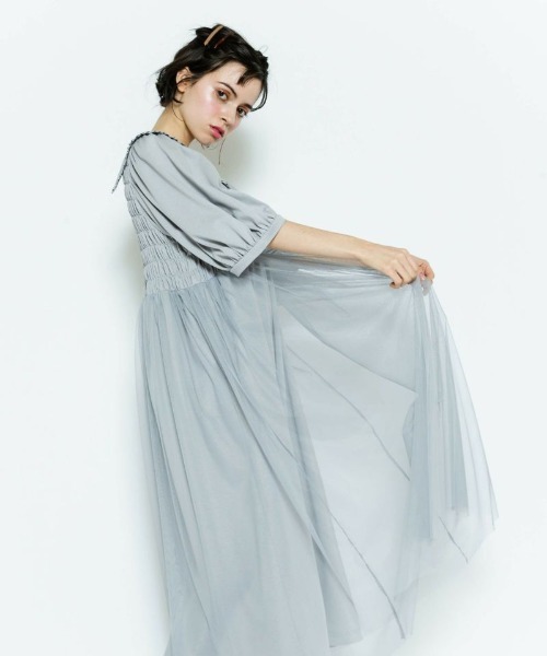 Candy Stripper(キャンディストリッパー)の「MELANCHOLY ドレス(ワンピース・レディース・ホワイト/ブラック/グレー・2)」の7枚目の写真