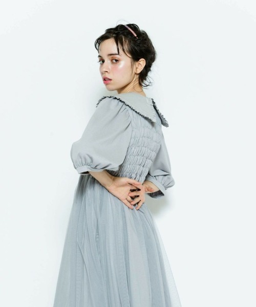 Candy Stripper(キャンディストリッパー)の「MELANCHOLY ドレス(ワンピース・レディース・ホワイト/ブラック/グレー・2)」の8枚目の写真