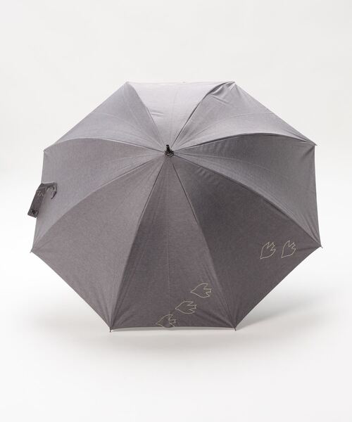 studio CLIP（スタディオクリップ）の「鳥刺繍日傘（長傘・レディース・ブルー/グレー・FREE）」の3枚目の写真