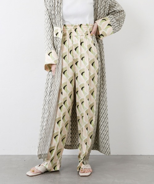 JOURNAL STANDARD(ジャーナルスタンダード)の「【Ayumi.HxJOURNALSTANDARD】ドッキングプリントパンツ◆(その他パンツ・レディース・オレンジ/グリーン・38/36)」の13枚目の写真