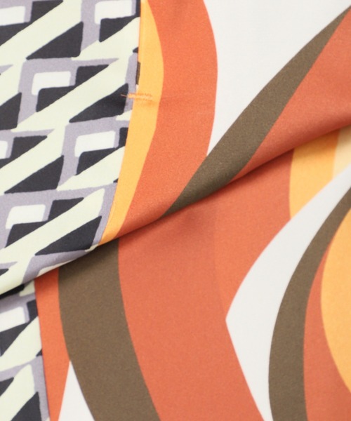 JOURNAL STANDARD(ジャーナルスタンダード)の「【Ayumi.HxJOURNALSTANDARD】ドッキングプリントパンツ◆(その他パンツ・レディース・オレンジ/グリーン・38/36)」の5枚目の写真