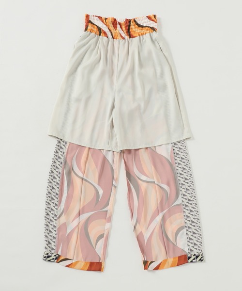 JOURNAL STANDARD(ジャーナルスタンダード)の「【Ayumi.HxJOURNALSTANDARD】ドッキングプリントパンツ◆(その他パンツ・レディース・オレンジ/グリーン・38/36)」の17枚目の写真