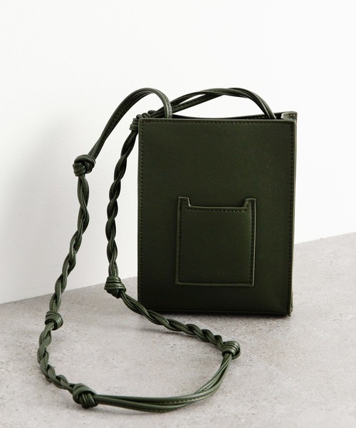 AMERICAN HOLIC(アメリカンホリック)の「【WEB限定】ミニスクエアショルダー(ショルダーバッグ・レディース・ブラック/ダークブラウン/カーキ/アイボリー・FREE)」の6枚目の写真