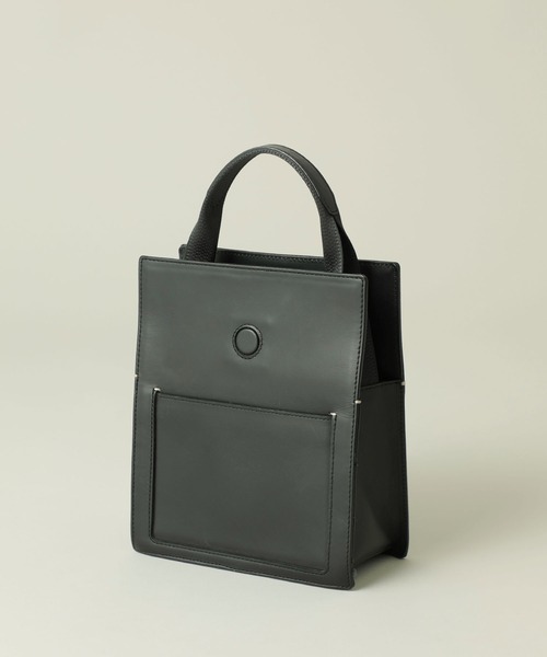 MARROW(マロウ)の「【MARROW(マロー)】ミニボックストート MR-16003/レザートートバッグ(トートバッグ・レディース・ブラック・FREE)」の3枚目の写真