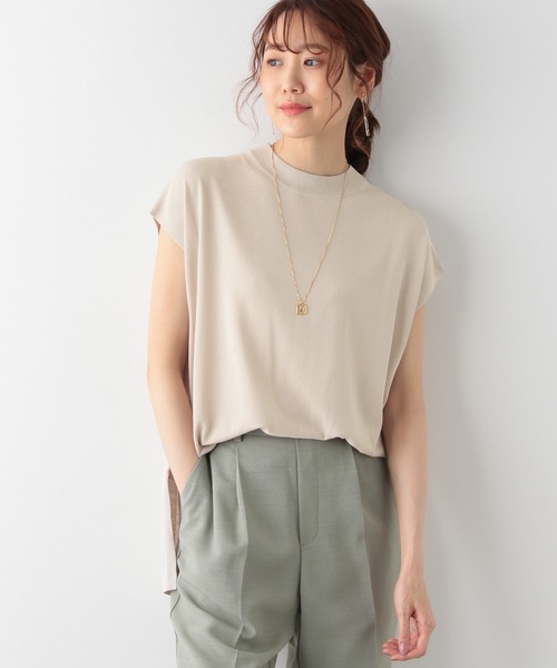 GLOBAL WORK（グローバルワーク）の「リラックス美人フレンチプルオーバー/951511（Tシャツ/カットソー・レディース・ブラック/アイボリー/グリーン系その他3・FREE）」の14枚目の写真