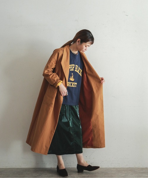 レディース　フィルデフェール　高密度ミルクロス　カーデコート　 　オシャレ　美品 FIL DE FER（フィルデフェール）の「高密度ミルクロス カーデ