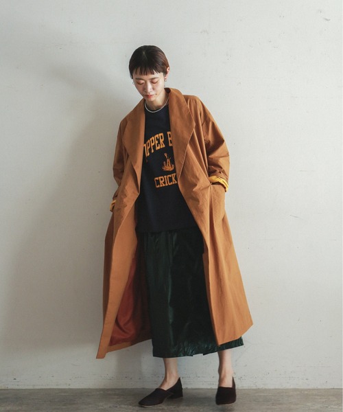 レディース　フィルデフェール　高密度ミルクロス　カーデコート　 　オシャレ　美品 FIL DE FER - 高密度ミルクロス カーデコート - Sheth Online