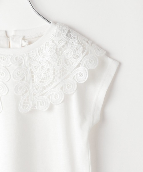 GLOBAL WORK（グローバルワーク）の「【キッズ】シャーベッTEEフリルノースリーブ/954952（Tシャツ/カットソー・キッズ・オフホワイト/ホワイト/ブラック・160cm/120cm/150cm/130cm/140cm/110cm/100cm）」の10枚目の写真