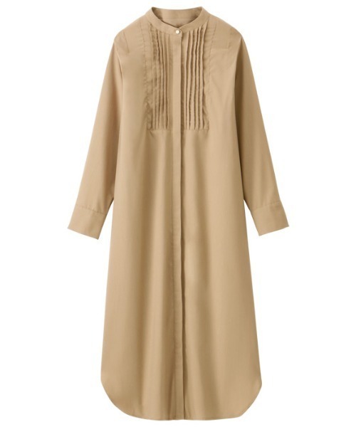 GeeRA(ジーラ)の「ピンタック使いロングワンピース(ワンピース・レディース・ブラック/ベージュ・MEDIUM/XX-LARGE/X-LARGE/LARGE)」の4枚目の写真