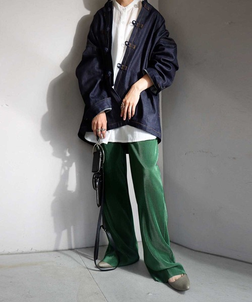 antiqua（アンティカ）の「チャイナデニムジャケット（デニムジャケット・レディース・ノンウォッシュ・FREE）」の8枚目の写真