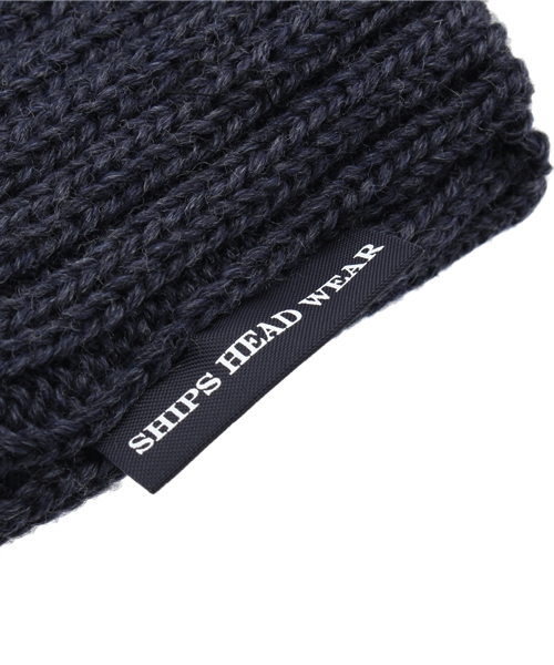 SHIPS（シップス）の「SCO: ケーブル編み ニット キャップ（ニットキャップ/ビーニー・メンズ・チャコールグレー/ブラック/カーキ/ネイビー・ONE SIZE）」の8枚目の写真