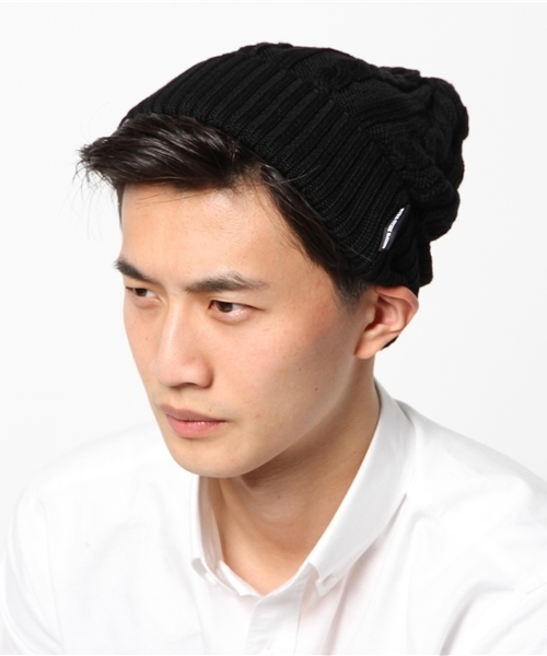 SHIPS（シップス）の「SCO: ケーブル編み ニット キャップ（ニットキャップ/ビーニー・メンズ・チャコールグレー/ブラック/カーキ/ネイビー・ONE SIZE）」の5枚目の写真