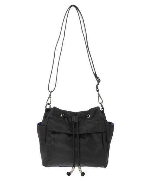 YECCA VECCA(イェッカヴェッカ)の「巾着デザインショルダーバック*(トートバッグ・レディース・ブラック/カーキ・FREE)」の7枚目の写真