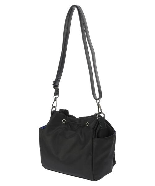 YECCA VECCA(イェッカヴェッカ)の「巾着デザインショルダーバック*(トートバッグ・レディース・ブラック/カーキ・FREE)」の3枚目の写真