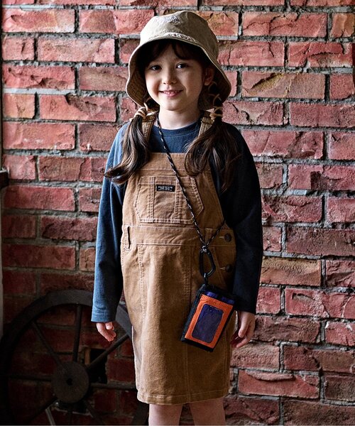 BREEZE（ブリーズ）の「後ろスリットジャンスカ（ジャンパースカート・キッズ・インディゴブルー/ベージュ・130/140/120/100/110/90/80）」の2枚目の写真