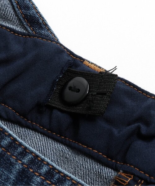 BREEZE（ブリーズ）の「後ろスリットジャンスカ（ジャンパースカート・キッズ・インディゴブルー/ベージュ・130/140/120/100/110/90/80）」の4枚目の写真