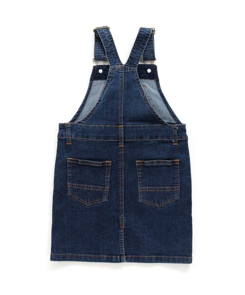 BREEZE（ブリーズ）の「後ろスリットジャンスカ（ジャンパースカート・キッズ・インディゴブルー/ベージュ・130/140/120/100/110/90/80）」の15枚目の写真