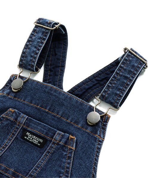 BREEZE（ブリーズ）の「後ろスリットジャンスカ（ジャンパースカート・キッズ・インディゴブルー/ベージュ・130/140/120/100/110/90/80）」の10枚目の写真