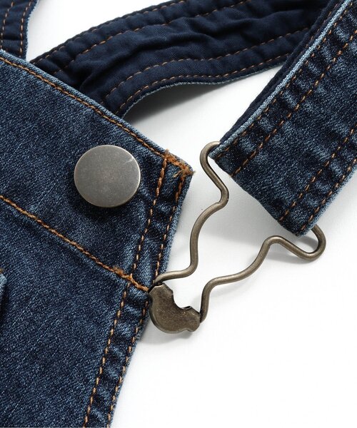 BREEZE（ブリーズ）の「後ろスリットジャンスカ（ジャンパースカート・キッズ・インディゴブルー/ベージュ・130/140/120/100/110/90/80）」の16枚目の写真