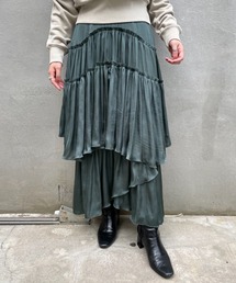 CIAOPANIC | サテンティアードマキシスカート(スカート)