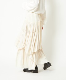 CIAOPANIC | サテンティアードマキシスカート(スカート)