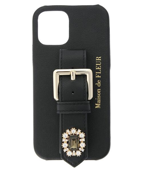 Maison de FLEUR（メゾンドフルール）の「ビジューベルトアイフォン12/12Proケース（スマホケース/カバー・レディース・ボルドー/ブラック/ピンク・FREE）」の13枚目の写真