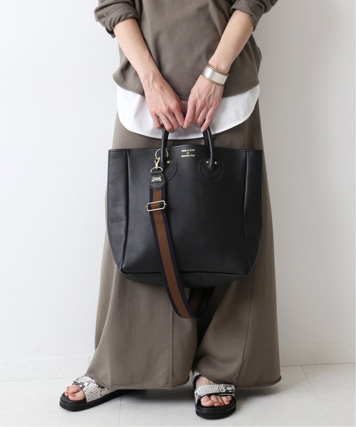 FRAMeWORK YOUNG＆OLSEN 別注トートM ストラップ付きブラック