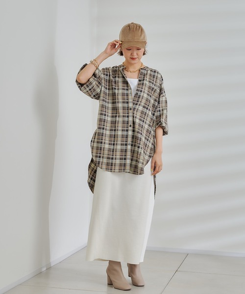 DouDou（ドゥドゥ）の「カルゼチェックシャツ BLK（シャツ/ブラウス・レディース・ブラック・FREE）」の22枚目の写真