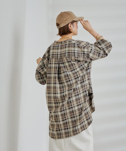 DouDou（ドゥドゥ）の「カルゼチェックシャツ BLK（シャツ/ブラウス・レディース・ブラック・FREE）」の17枚目の写真