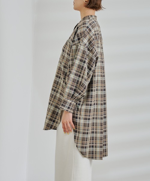 DouDou（ドゥドゥ）の「カルゼチェックシャツ BLK（シャツ/ブラウス・レディース・ブラック・FREE）」の12枚目の写真