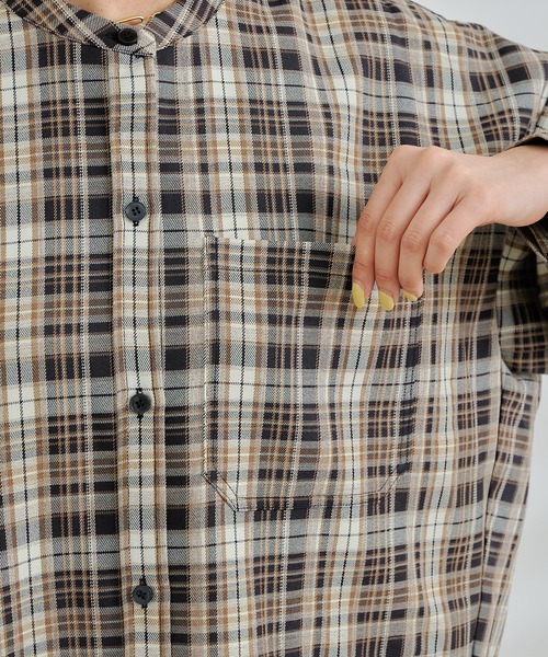 DouDou（ドゥドゥ）の「カルゼチェックシャツ BLK（シャツ/ブラウス・レディース・ブラック・FREE）」の7枚目の写真