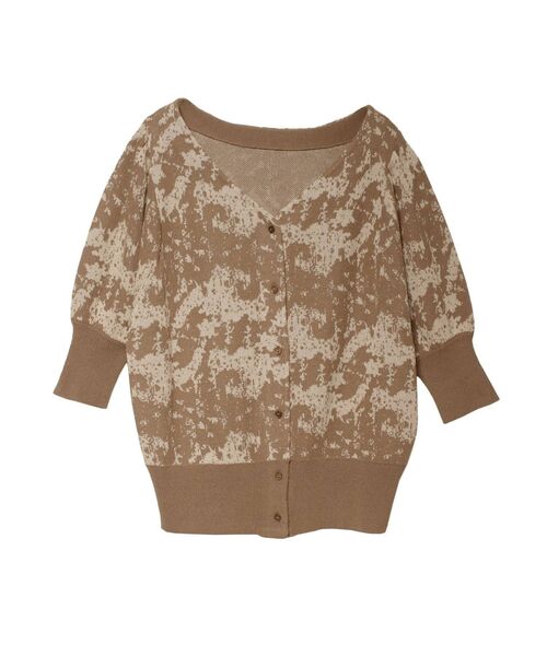 LAGUNAMOON（ラグナムーン）の「ジャガードパターン2WAYニットプルオーバー（ニット/セーター・レディース・ブラウン/ライトグレー・FREE）」の14枚目の写真