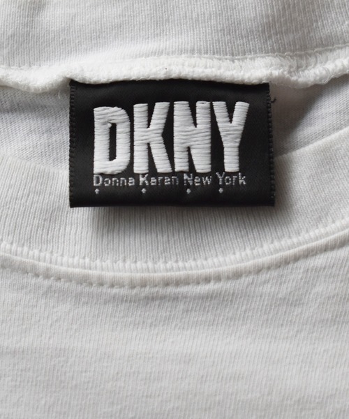 90s DKNY リネンニット　ディーケーエヌワイ　vintage 古着 90s DKNY 無地 ソリッド 100% リネン BD シャツ 生成 L