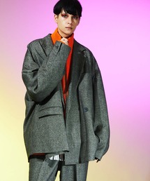 MAISON SPECIAL | 《ユニセックスアイテム》マルチファブリックストレッチプライムオーバーダブルテーラードジャケット 【MAISON SPECIAL/メゾンスペシャル】(テーラードジャケット)