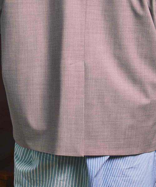 MAISON SPECIAL（メゾンスペシャル）の「《ユニセックスアイテム》マルチファブリックストレッチプライムオーバーダブルテーラードジャケット 【MAISON SPECIAL/メゾンスペシャル】（テーラードジャケット・メンズ・カーキ/ブラック/チャコールグレー/グレー・1/0/2）」の18枚目の写真