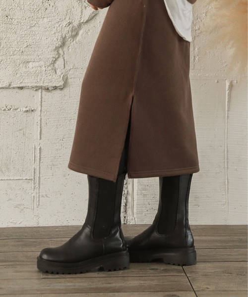 La-gemme（ラジェム）の「サイドゴアロングブーツ（ブーツ・レディース・ホワイト/ブラック・35/36/37/38/39/40）」の18枚目の写真