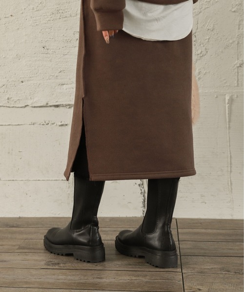 La-gemme（ラジェム）の「サイドゴアロングブーツ（ブーツ・レディース・ホワイト/ブラック・35/36/37/38/39/40）」の6枚目の写真