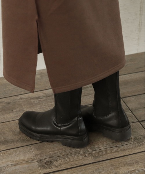 La-gemme（ラジェム）の「サイドゴアロングブーツ（ブーツ・レディース・ホワイト/ブラック・35/36/37/38/39/40）」の21枚目の写真