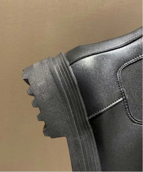 La-gemme（ラジェム）の「サイドゴアロングブーツ（ブーツ・レディース・ホワイト/ブラック・35/36/37/38/39/40）」の9枚目の写真