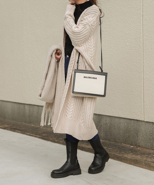 La-gemme（ラジェム）の「サイドゴアロングブーツ（ブーツ・レディース・ホワイト/ブラック・35/36/37/38/39/40）」の7枚目の写真