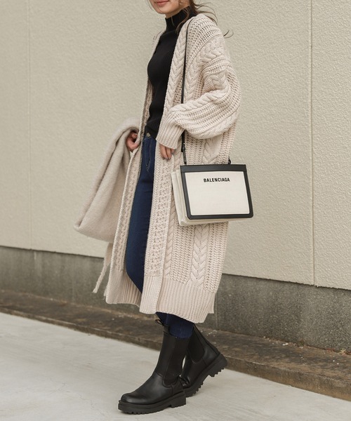 La-gemme（ラジェム）の「サイドゴアロングブーツ（ブーツ・レディース・ホワイト/ブラック・35/36/37/38/39/40）」の17枚目の写真