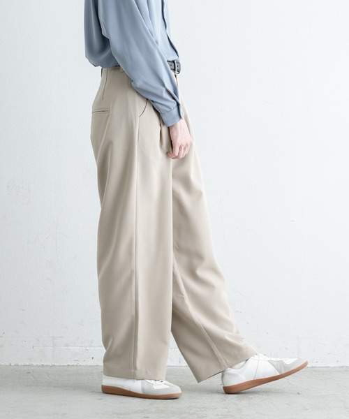 EDDEN ELLEN(エデンエレン)の「【EDDEN ELLEN】テーパードワイドスラックス(スラックス・メンズ・ライトグレー/ブラック/ライトベージュ/モカ・SMALL/MEDIUM/LARGE/X-SMALL)」の15枚目の写真