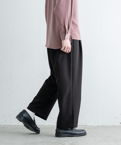 EDDEN ELLEN(エデンエレン)の「【EDDEN ELLEN】テーパードワイドスラックス(スラックス・メンズ・ライトグレー/ブラック/ライトベージュ/モカ・SMALL/MEDIUM/LARGE/X-SMALL)」の16枚目の写真