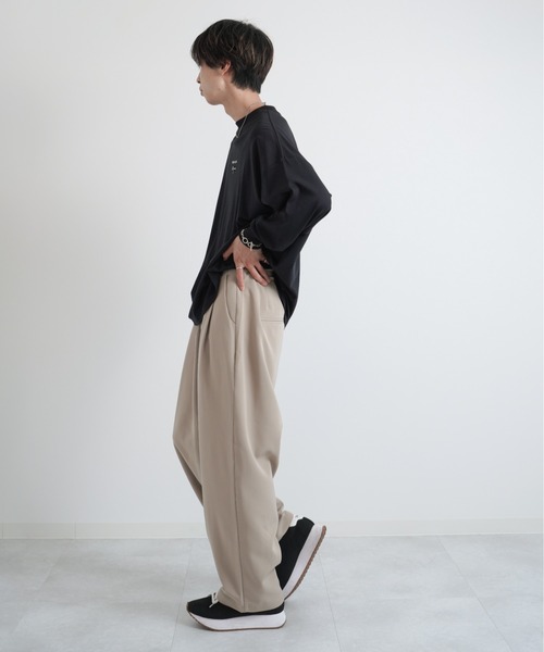 EDDEN ELLEN(エデンエレン)の「【EDDEN ELLEN】テーパードワイドスラックス(スラックス・メンズ・ライトグレー/ブラック/ライトベージュ/モカ・SMALL/MEDIUM/LARGE/X-SMALL)」の11枚目の写真