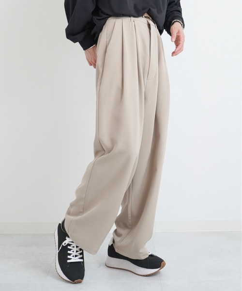 EDDEN ELLEN(エデンエレン)の「【EDDEN ELLEN】テーパードワイドスラックス(スラックス・メンズ・ライトグレー/ブラック/ライトベージュ/モカ・SMALL/MEDIUM/LARGE/X-SMALL)」の12枚目の写真