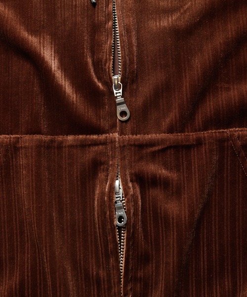 UNION STATION（ユニオンステーション）の「ベロアストライプZIPパーカー（パーカー・メンズ・ベージュ/ブラウン/オフホワイト・LL/M/L）」の18枚目の写真