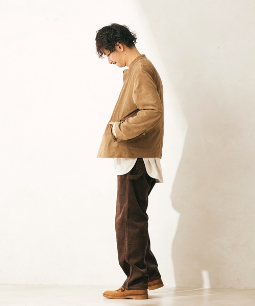 JOURNAL STANDARD relume(ジャーナルスタンダード レリューム)の「◆SUEDE RIDERS JACKET/スウェード ライダースジャケット(ライダースジャケット・メンズ・ベージュ・MEDIUM/LARGE)」の21枚目の写真