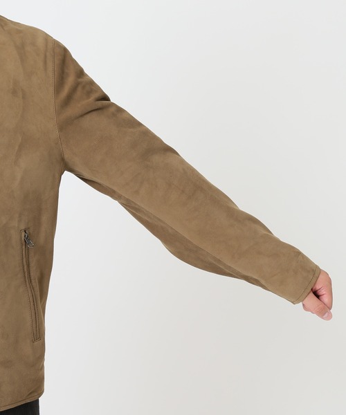 JOURNAL STANDARD relume(ジャーナルスタンダード レリューム)の「◆SUEDE RIDERS JACKET/スウェード ライダースジャケット(ライダースジャケット・メンズ・ベージュ・MEDIUM/LARGE)」の19枚目の写真